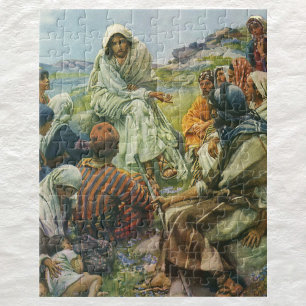 Puzzle Jésus Christ Sermon sur le Mont, Religion Vintage