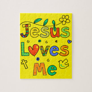 Puzzle Jésus m'aime