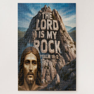 Puzzle Jésus, mon rocher des âges Le Seigneur est mon roc
