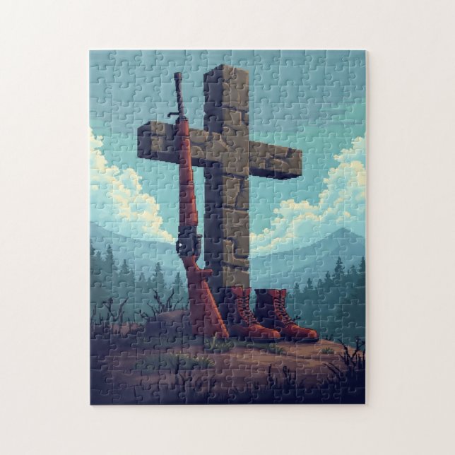 Puzzle Jeu d'activité de mosaïque à image cachée patrioti (Vertical)