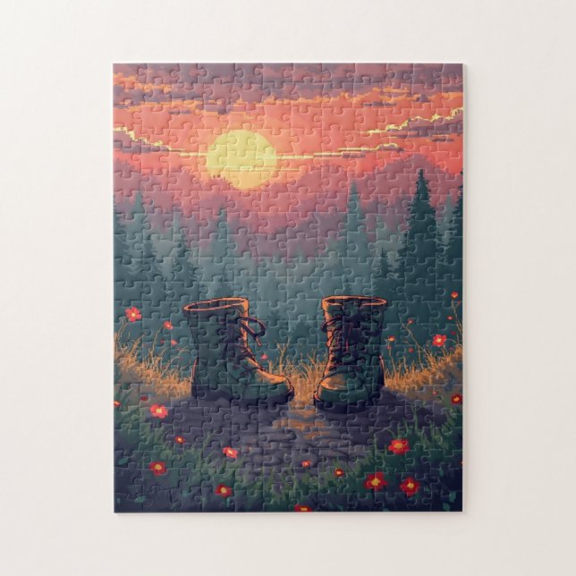 Puzzle Jeu d'activité de mosaïque à image cachée patrioti (Vertical)