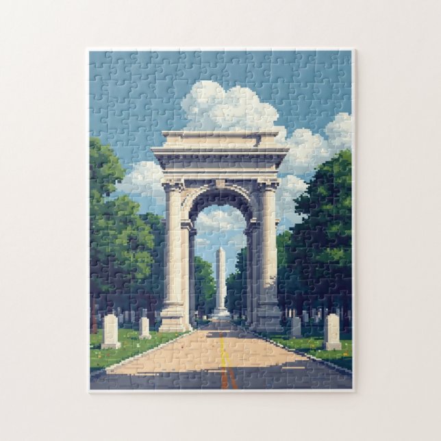 Puzzle Jeu d'activité de mosaïque à image cachée patrioti (Vertical)