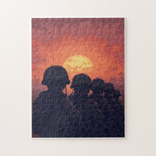 Puzzle Jeu d'activité de mosaïque à image cachée patrioti