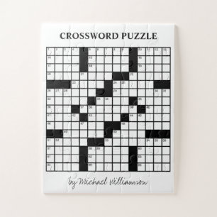 Puzzle Jeu personnalisé amusant Mot de passe noir et blan