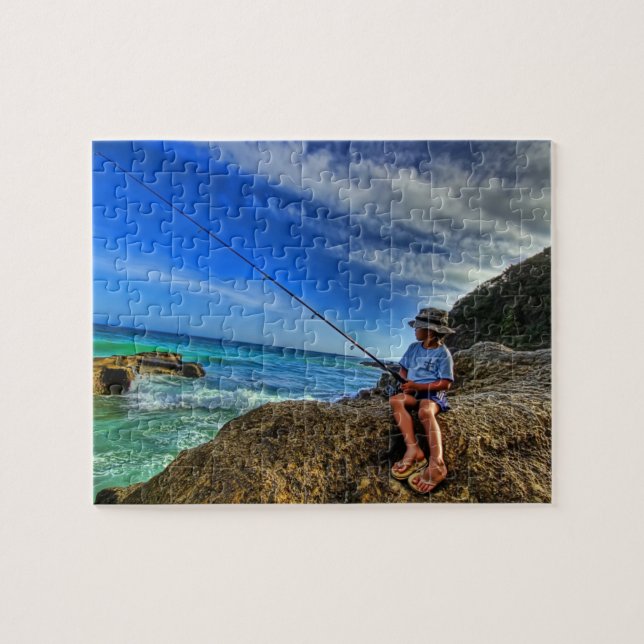 Puzzle Jeu Puzzle-Boy Pêche (Horizontal)