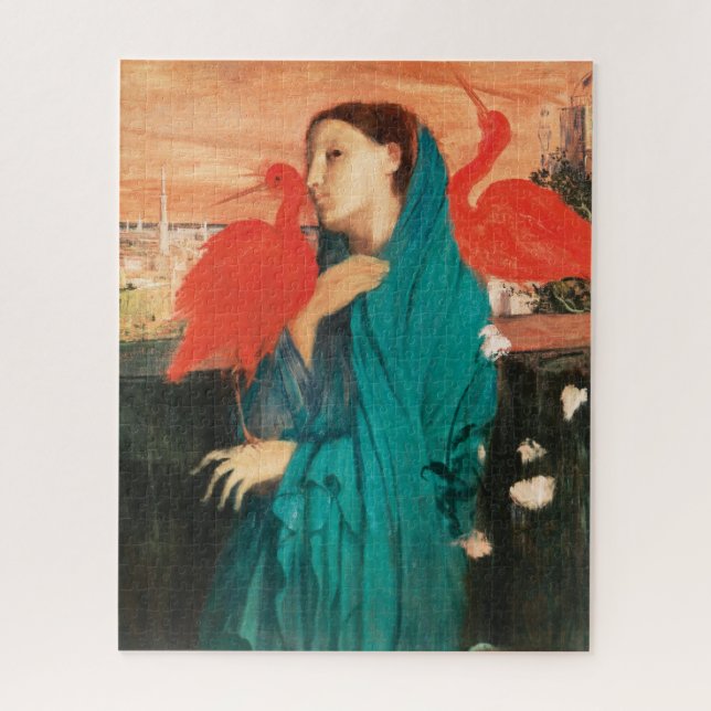 Puzzle Jeune femme avec Ibis Fine Art par Edgar Degas (Vertical)
