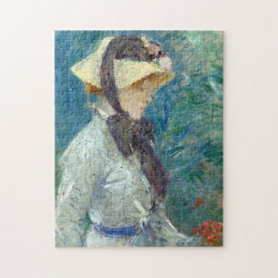 Puzzle Jeune femme avec un Casquette de paille   Berthe M