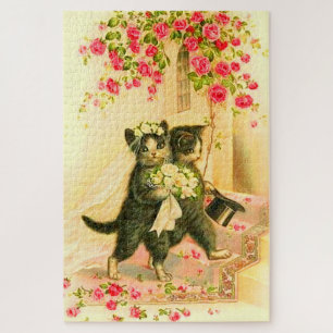 Puzzle jeune mariée de kitten