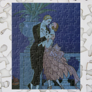 Puzzle Jeunes mariés Art Déco vintage, Oui de George Barb