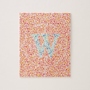 Puzzle Jigsaw de test oculaire "W"