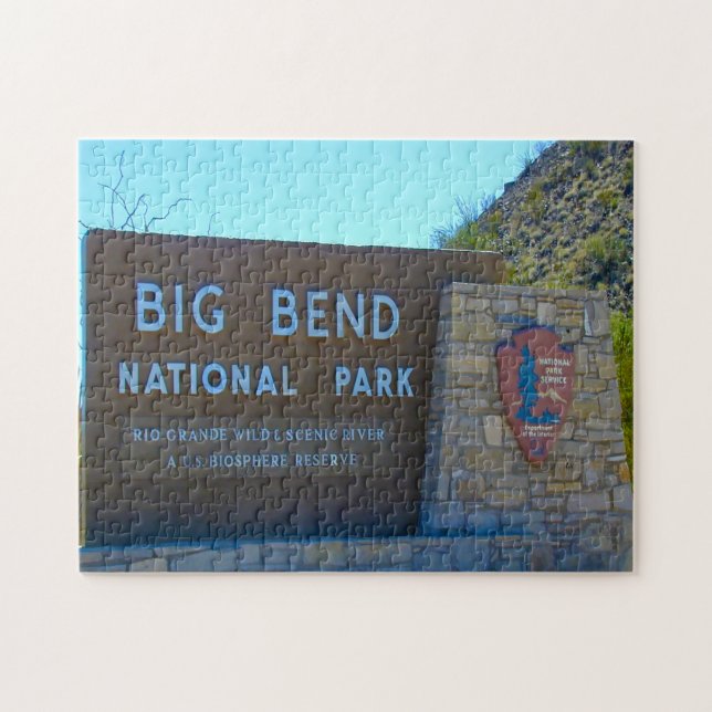 Puzzle Jigsaws Big Bend National Park Texas. (Horizontal)