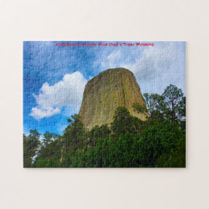 Puzzle Jigsaws Devils Tower Wyoming États-Unis. Jigsaw Pu