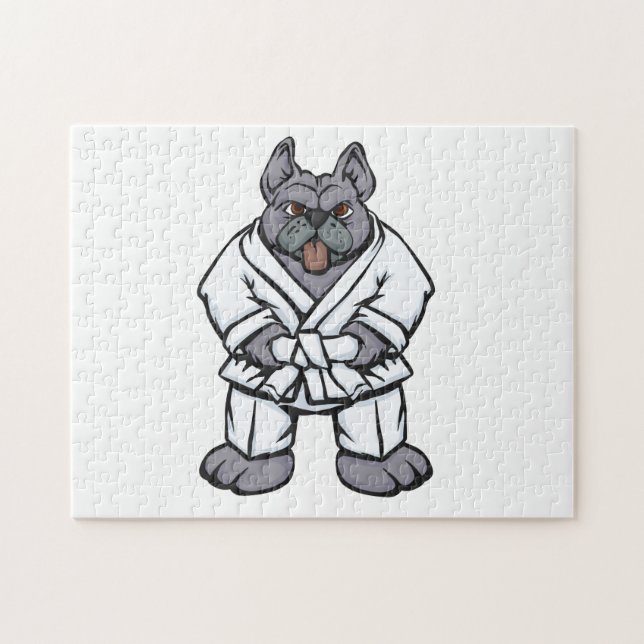 Puzzle Jitsu de Bulldog| choisir la couleur arrière - pla (Horizontal)