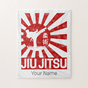 Puzzle Jiu Jitsu Fighter Arts martiaux Vintages japonais