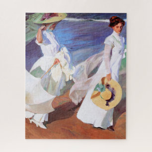Puzzle Joaquin Sorolla Femmes Promenade Plage