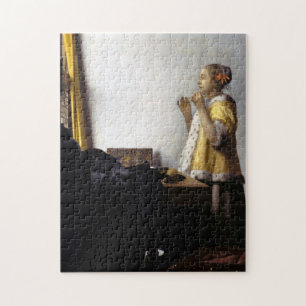 Puzzle Johannes Vermeer - Jeune femme avec collier perle