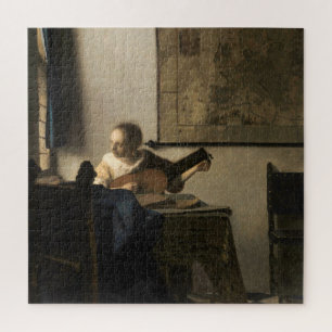 Puzzle Johannes Vermeer - Jeune femme avec un trait