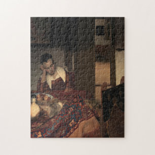 Puzzle Johannes Vermeer, Jeunes Femmes Dormant