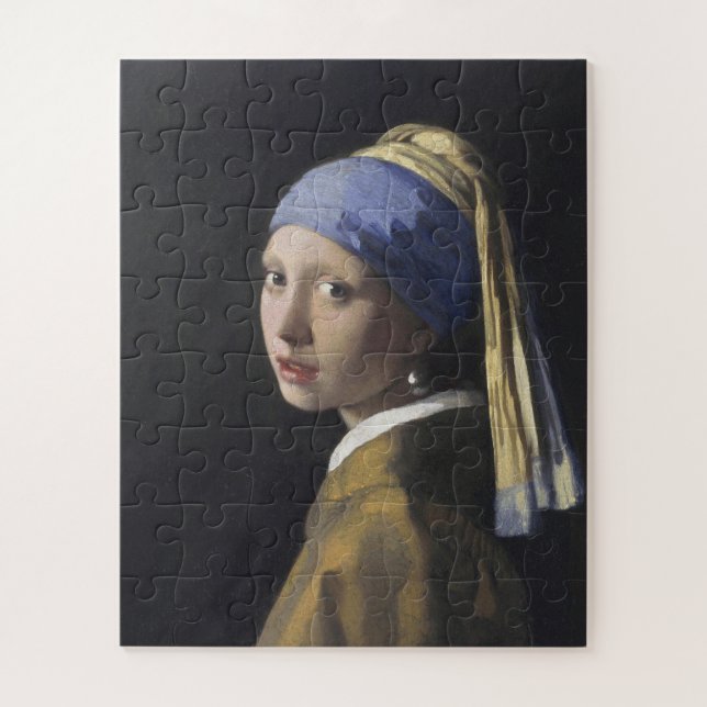 Puzzle Johannes Vermeer - La fille avec une perle à oreil (Vertical)