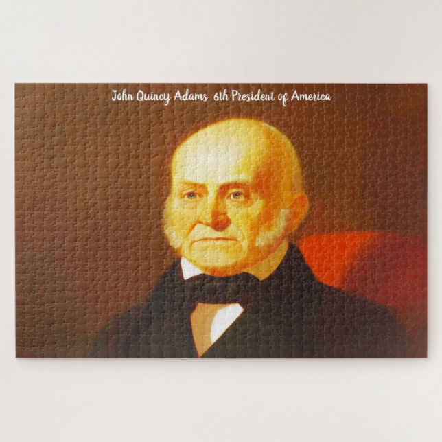 Puzzle John Quincy Adams 6e président de l'Amérique. (Horizontal)