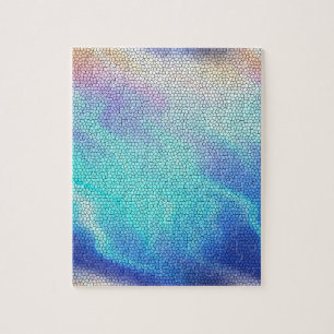 Puzzle Joli Aqua bleu violet pastel carrelage mosaïque