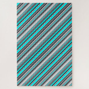 Puzzle Joli aqua gris aztèque motif