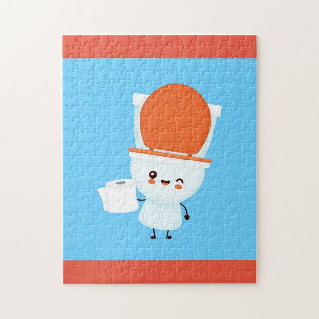 Puzzle Joli bol souriant et papier toilette (Vertical)