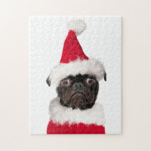Joli Carlin de Noël Puppy Père Noël