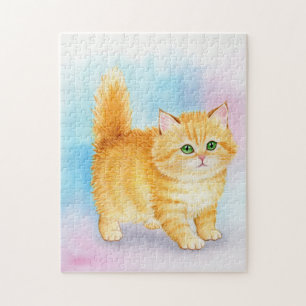 Puzzle Joli Chat Tigre Orange