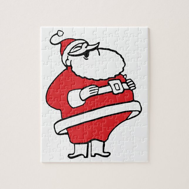 Puzzle Joli Dessin Jolly Père Noël Rire Ho Ho Ho Ho (Vertical)