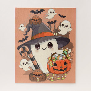 Puzzle Joli fantôme de Halloween de style Kawaii