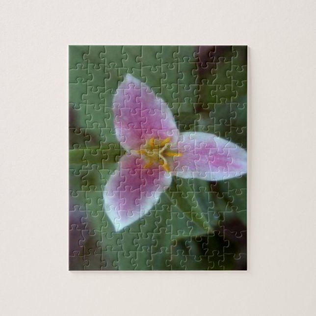 Puzzle Joli Fleur sauvage rose Trillium (Vertical)