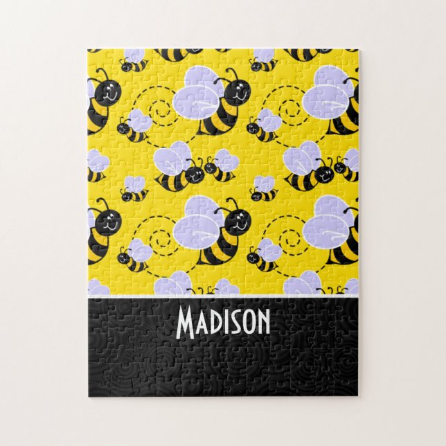 Puzzle Jolie abeille jaune et noire (Vertical)