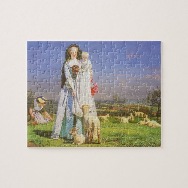Puzzle Jolie Baa Lambs par Ford Madox Brown (Horizontal)