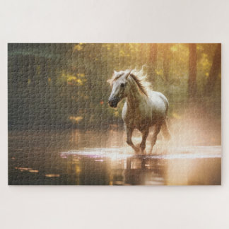 Puzzle Jolie douce jolie Cheval Magique Forêt