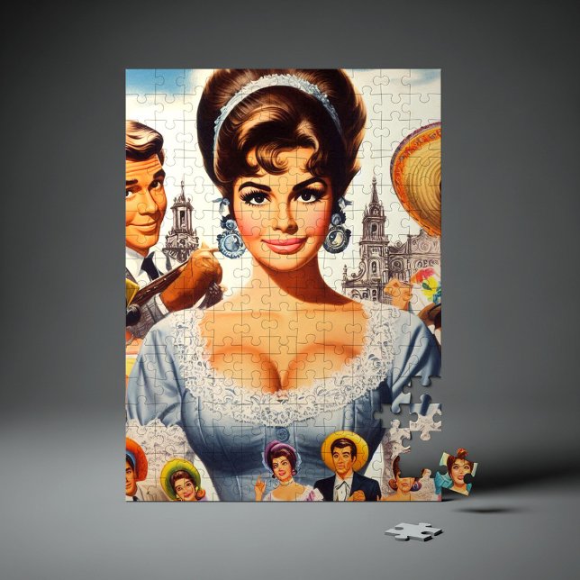 Puzzle Jolie femme vintage (Créateur téléchargé)