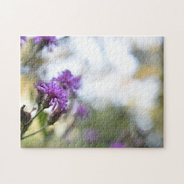 Puzzle Jolie Fleurs violettes Photographie originale du j (Horizontal)