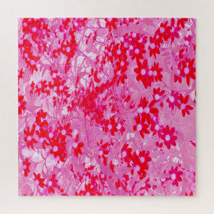 Puzzle Jolies fleurs rouges