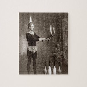 Puzzle Jongleur de feu vintage