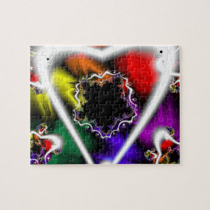 Puzzle Jouer   Arc-en-ciel Fractal Art