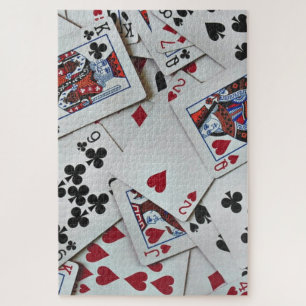 Puzzle Jouer aux cartes Poker Games Queen King