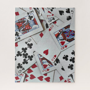 Puzzle Jouer aux cartes Poker Games Queen King