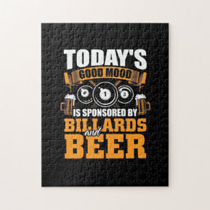 Puzzle Joueur de billard Aujourd'Hui Billard Et Bière