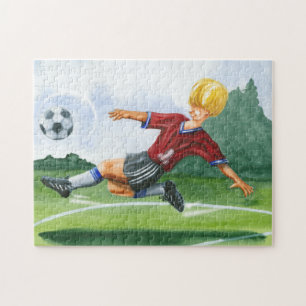 Puzzle Joueur de football à la balle par Jay Throckmorton