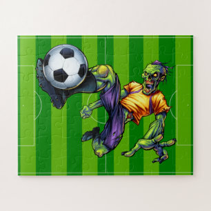 Puzzle Joueur de football avant zombie Halloween Sports