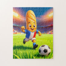 Joueur de football baguette française en action da