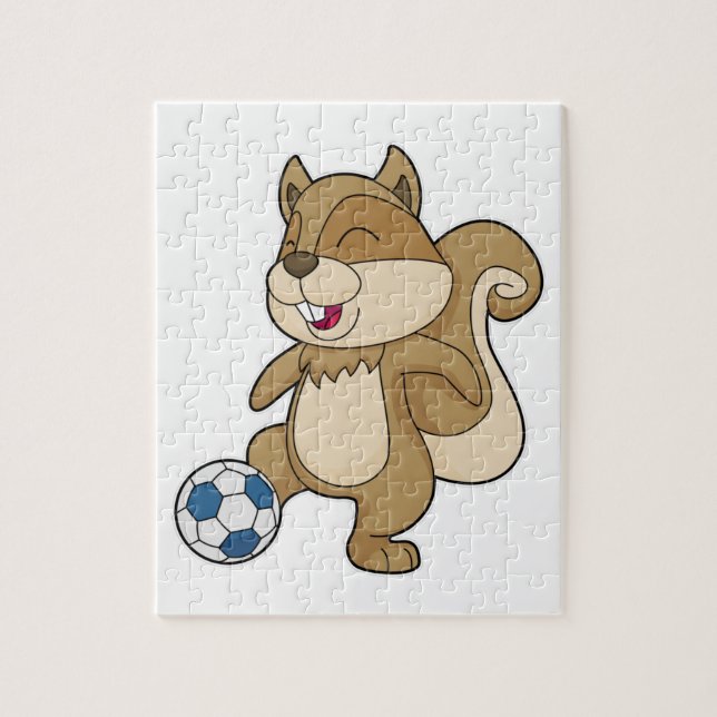 Puzzle Joueur de football d'écureuil (Vertical)