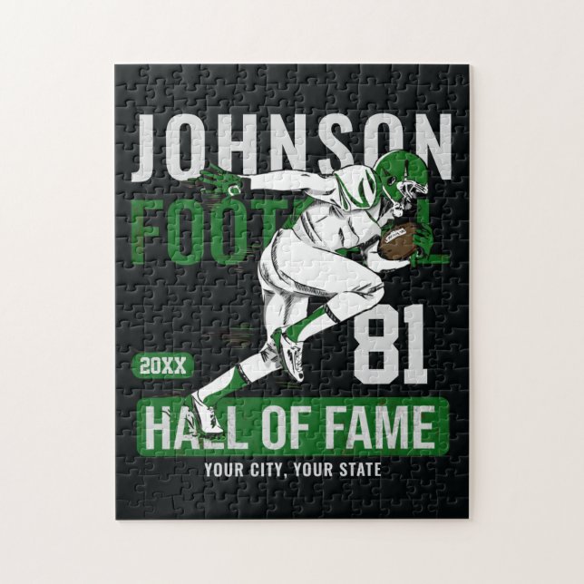 Puzzle JOUEUR DE Football Personnalisé Équipe NUMBER Spor (Vertical)