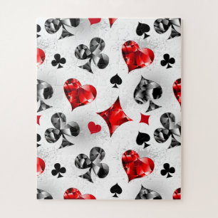 Puzzle Joueur de poker Joueur de cartes de jouer costumes