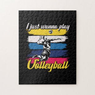 Puzzle Joueur de volley-ball   Je Veux Juste Jouer Au Vol